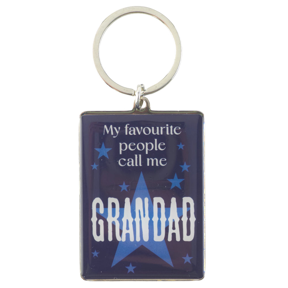 My Favourite People Call Me Grandad | Metal Keyring | Little Gift | Cracker Filler