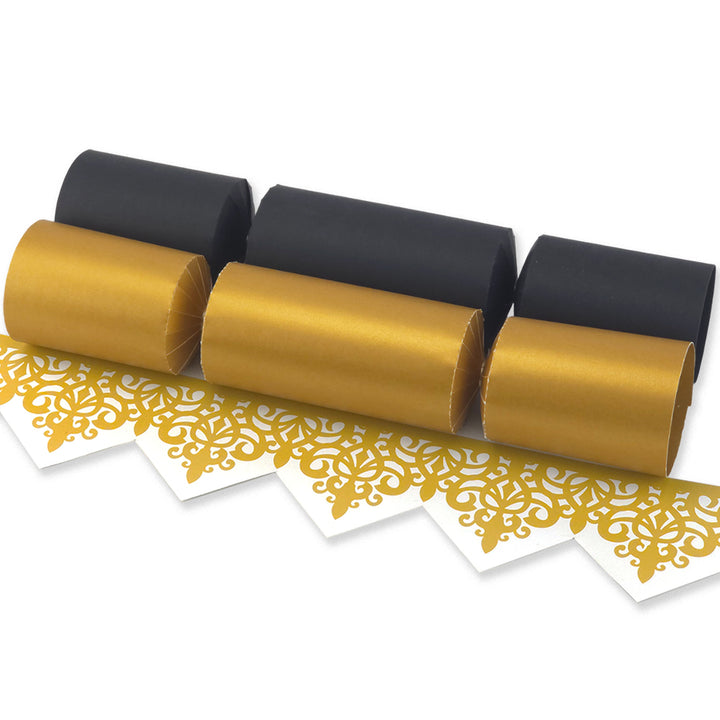 Black & Gold | Craft Kit to Make 8 Crackers | Recyclable