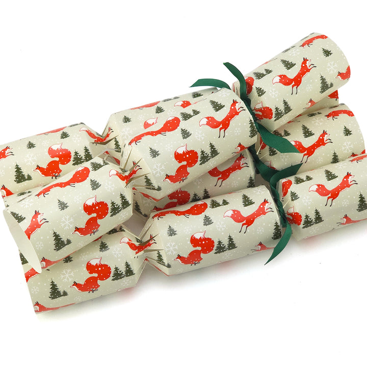 Christmas Fox | 4 Ready to Fill Christmas Crackers | Just Add Gifts