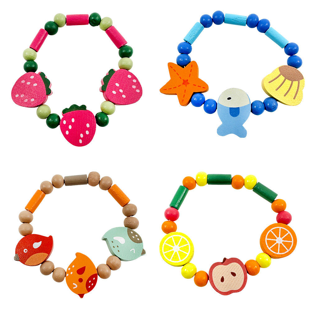 Pretty Wooden Nature Bracelet for Girls | Single | Cracker Filler | Little Gift