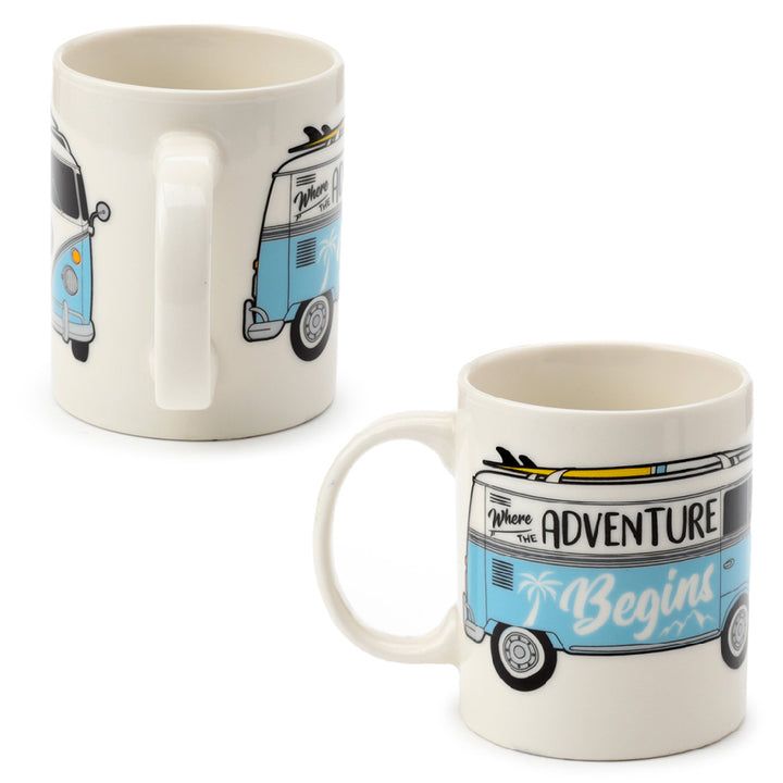 VW Camper Surf Theme | Porcelain Mug | Boxed Gift Idea