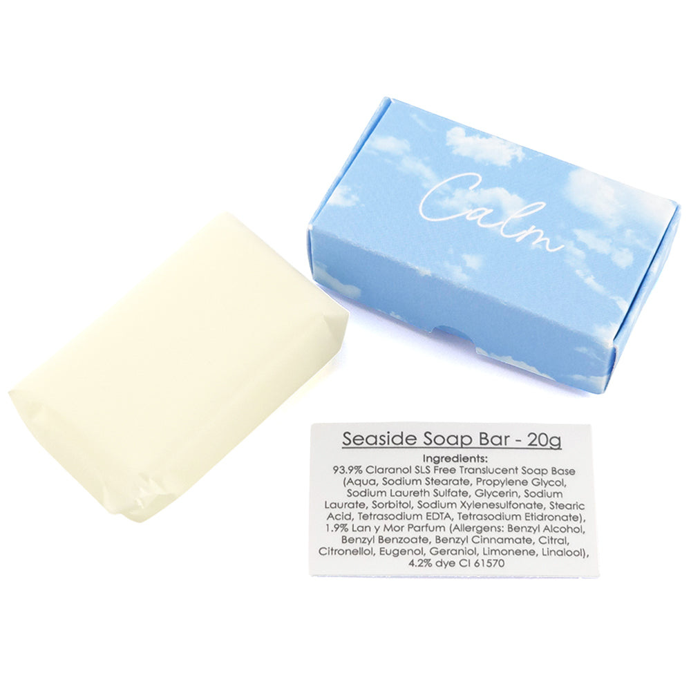 Calm | Seaside | 20g Travel Soap Bar | Mini Gift | Cracker Filler