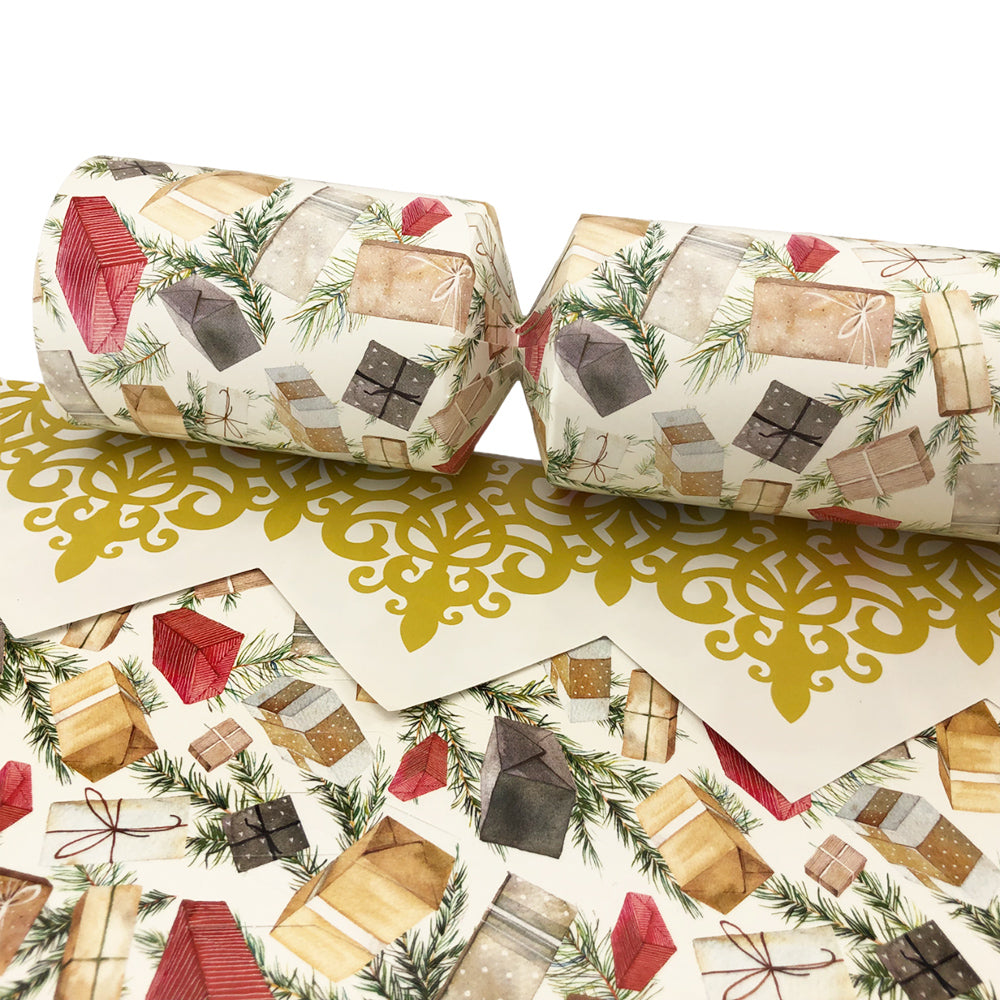 Pine & Presents | Eco Christmas Cracker Making Craft Kit | Make & Fill Your Own