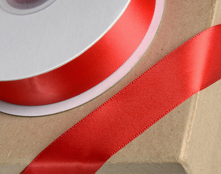 15mm or 23mm Double Faced Satin Ribbon | 25m Long