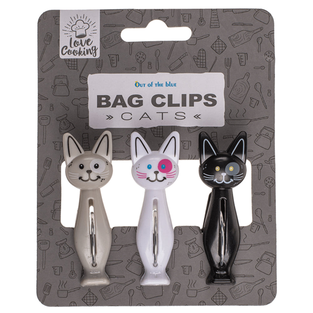 Cat Bag Clips | Set of 3 | Stocking Gift | Cracker Filler