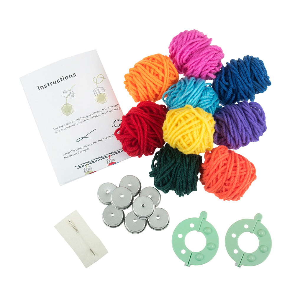 Pom Pom Lights Christmas Tree Garland | Boxed Craft Kit