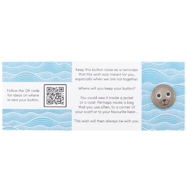 This is a Little Seal of Approval | Button Wishes | Mini Gift | Cracker Filler