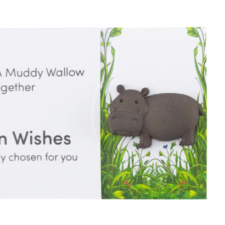 Let’s Have a Muddy Wallow Together | Button Wishes Sew On Token | Mini Gift