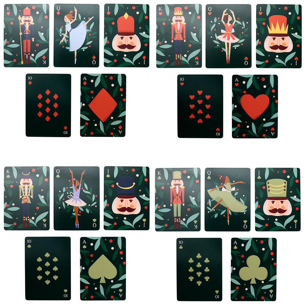 Christmas Nutcracker Themed Printed Playing Cards | Mini Gift