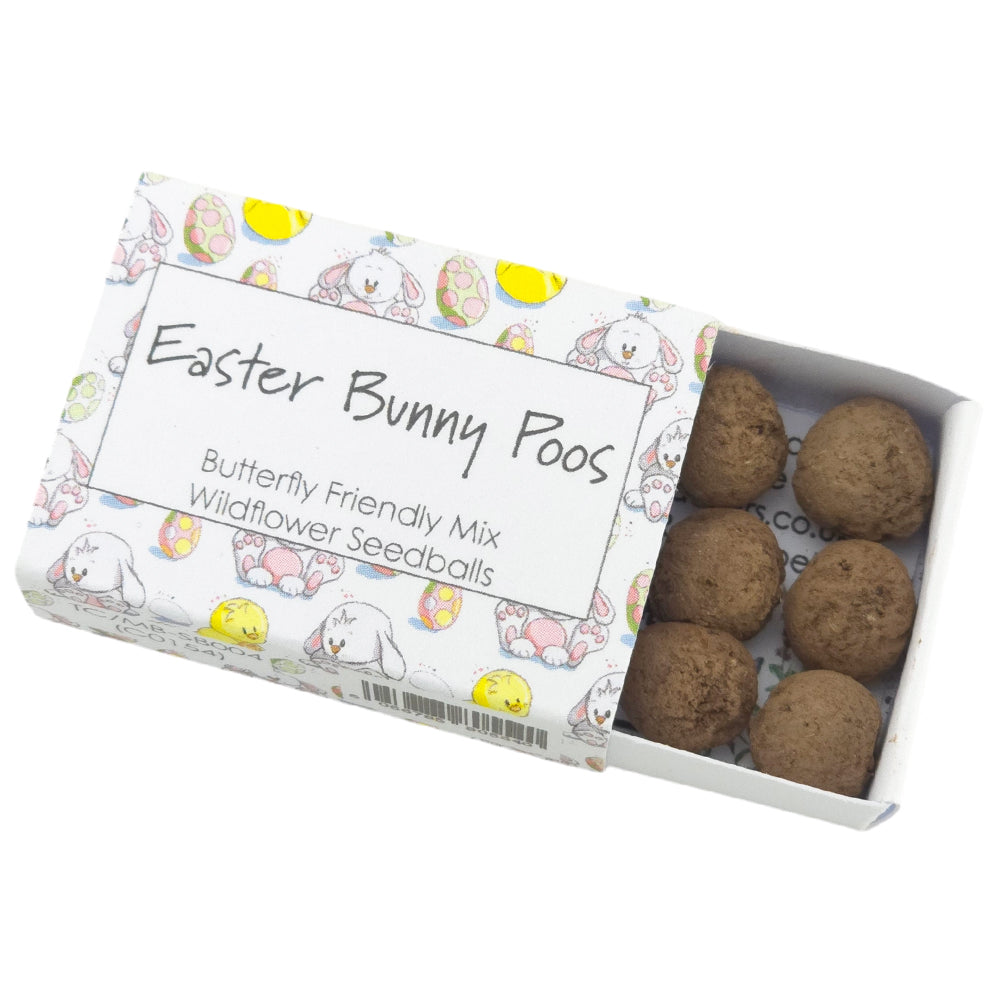 Easter Bunny Poos | Seedball Matchbox | Butterfly Mix | Cracker Filler | Mini Gift