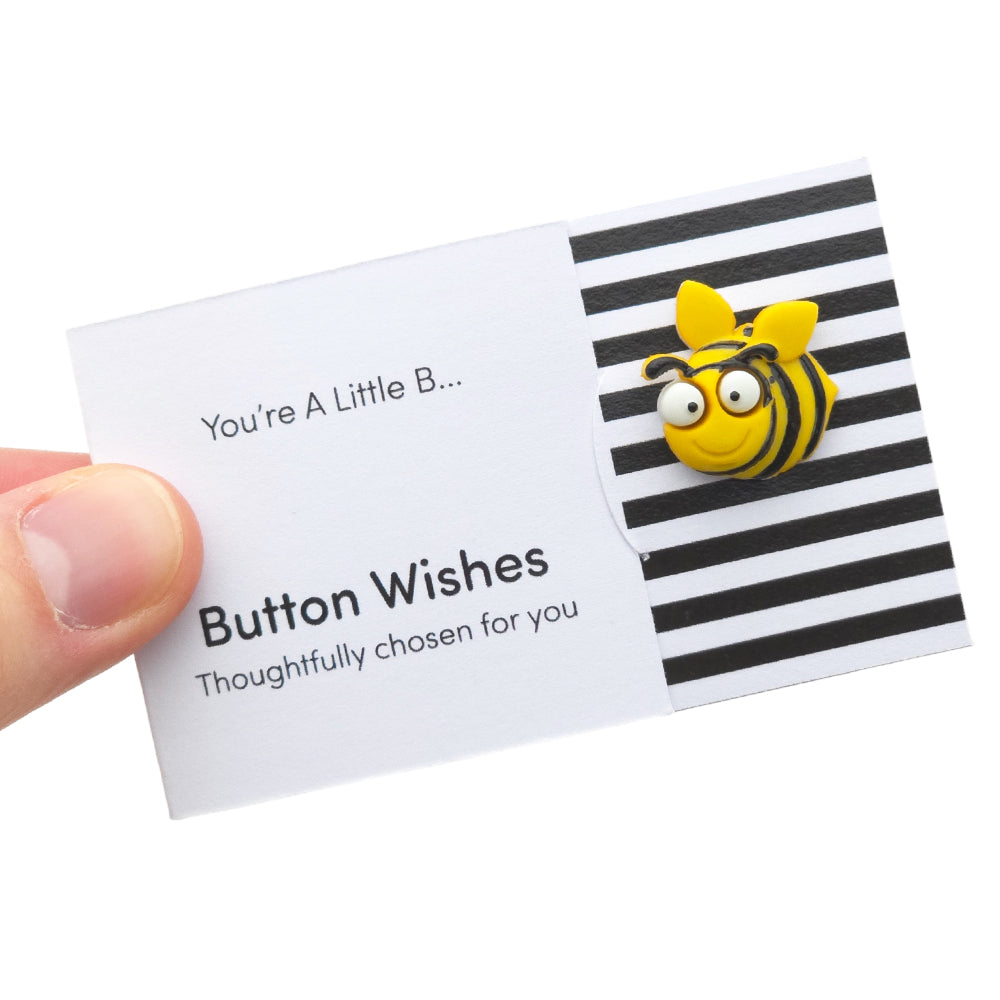 You’re a Little B… | Button Wishes Sew On Token | Little Gift | Cracker Filler