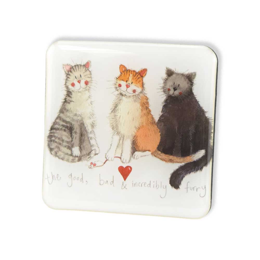 Good, Bad & Furry Cats | Fridge Magnet | Little Gift | Cracker Filler