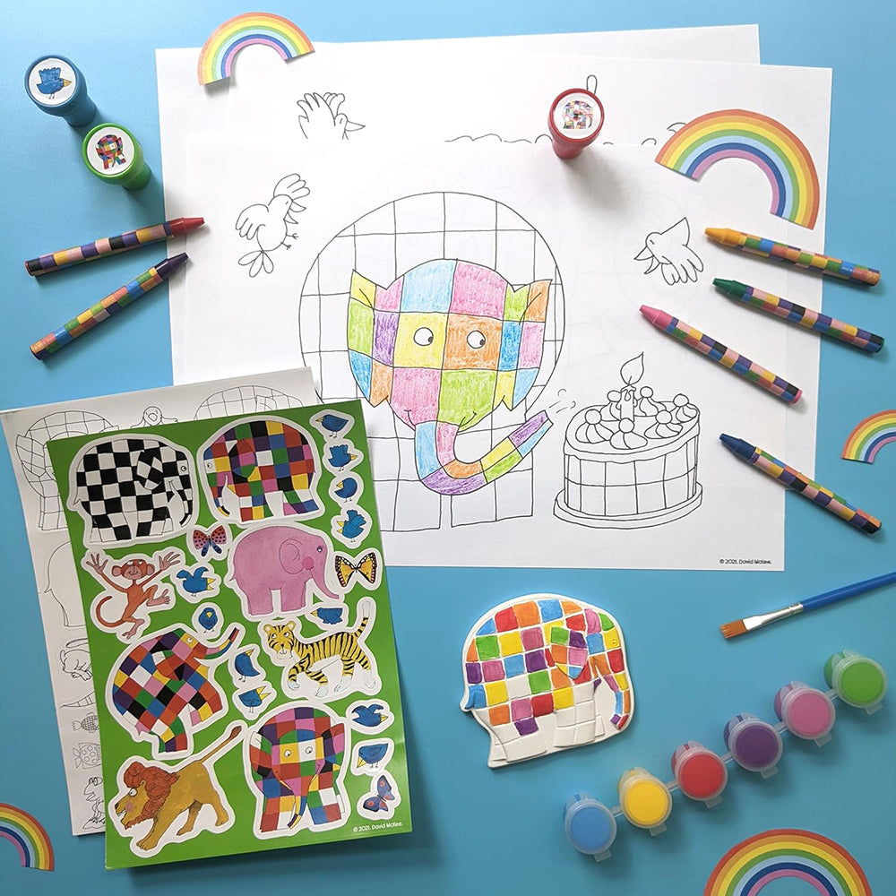 Elmer | Art Activity Tube | Paint & Colour | Gift Set for Kids