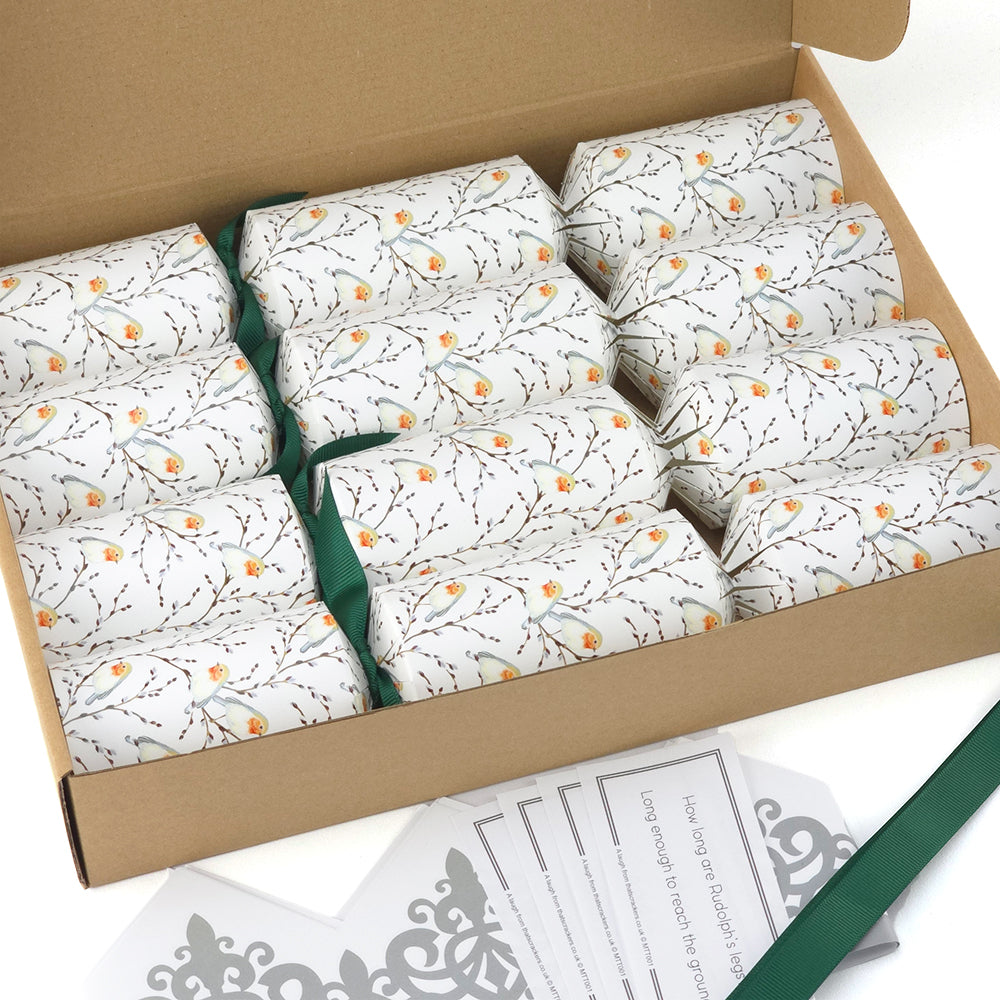 Willow & Robin | 4 Ready to Fill Christmas Crackers | Just Add Gifts