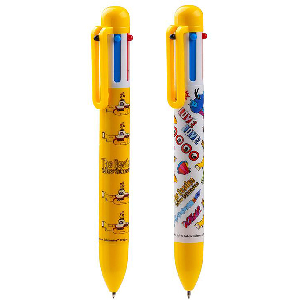 Yellow Submarine Multi 6 Colour Pen | The Beatles | Mini Gift