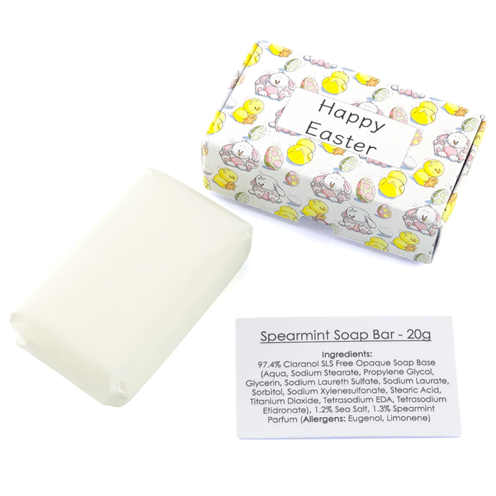 Happy Easter | Spearmint | 20g Travel Soap Bar | Mini Gift | Cracker Filler