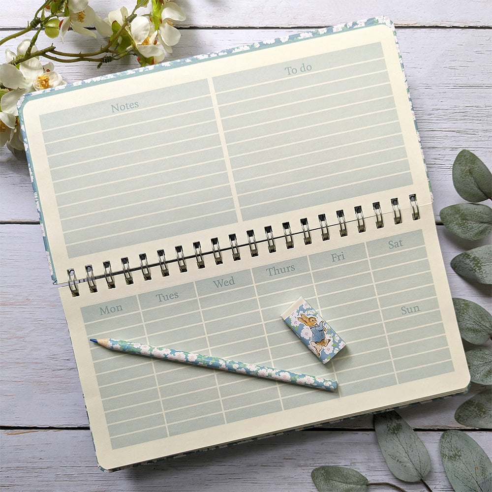 Desk Top Weekly Planner | Spring Bound | Peter Rabbit | Beatrix Potter Gift Idea