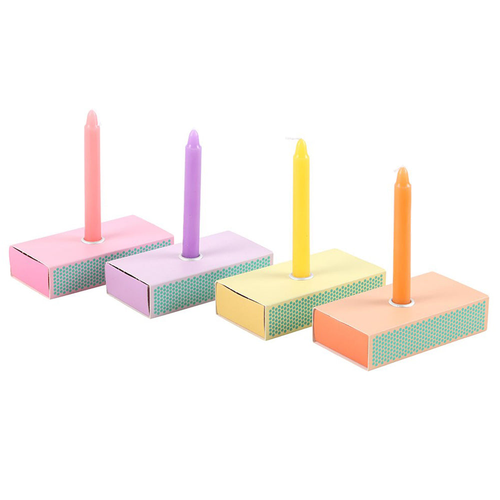 Breathe | 3 Affirmation Candles & Holder | Oversized Matchbox of Mindfulness