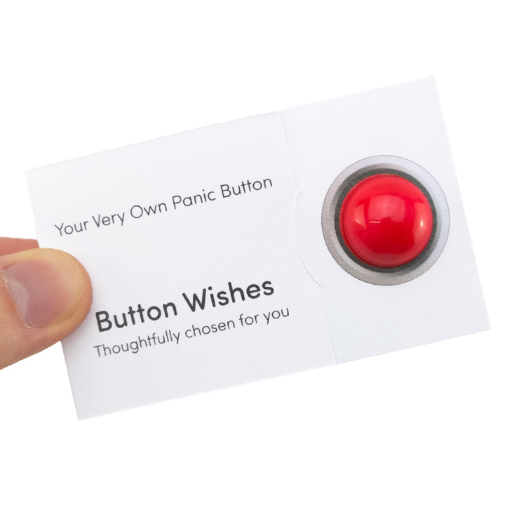 Your Very Own Panic Button | Button Wishes Sew On Token | Cracker Filler