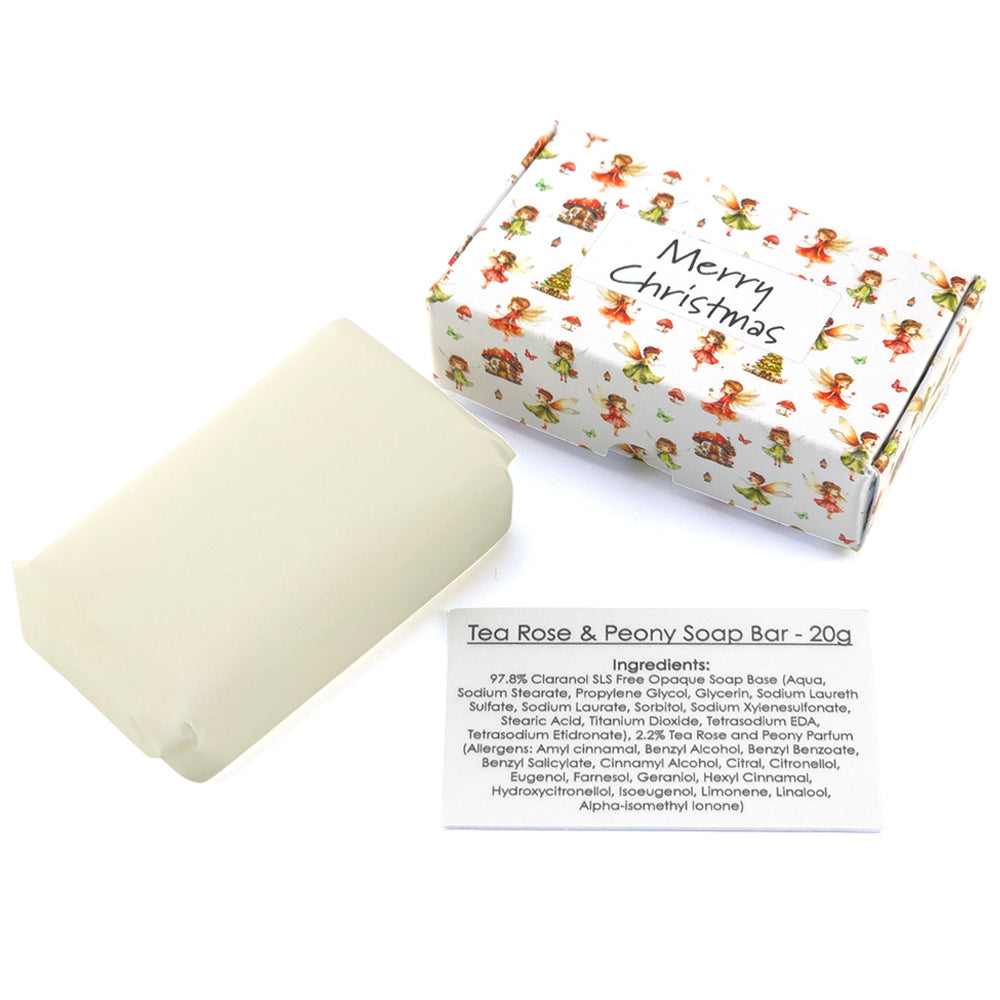 Christmas Fairies | Merry Christmas | 20g Scented Soap | Cracker Filler