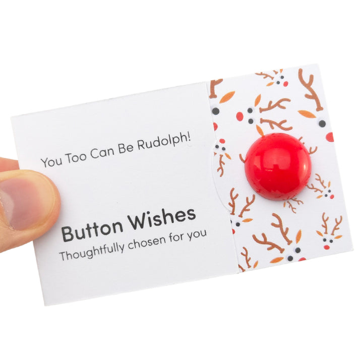 You Too Can be Rudolph! | Christmas | Button Wishes | Mini Gift | Cracker Filler