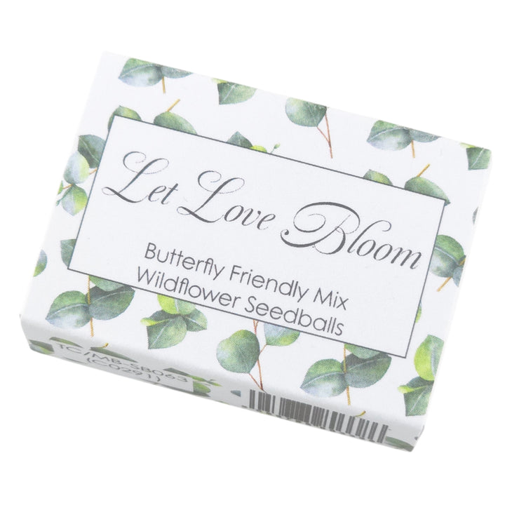 Let Love Bloom | Wedding Seedball Matchbox | Cracker Filler | Little Gift