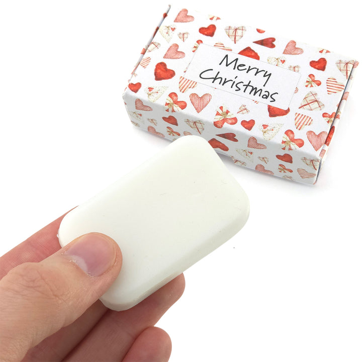 Skandi Hearts | Merry Christmas | 20g Scented Soap | Mini Gift | Cracker Filler