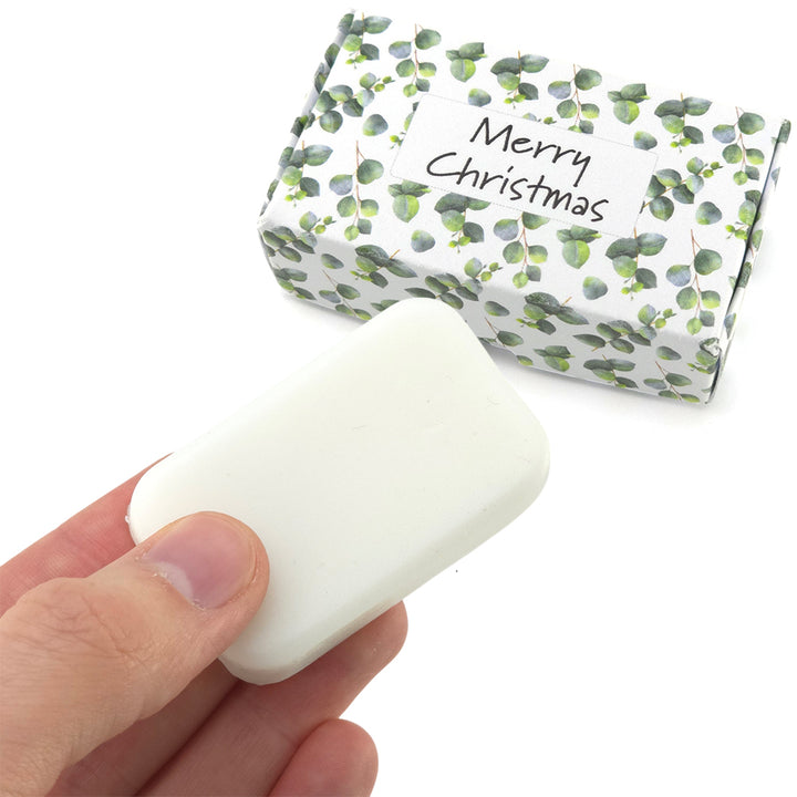 Watercolour Eucalyptus | Merry Christmas | 20g Scented Soap | Cracker Filler