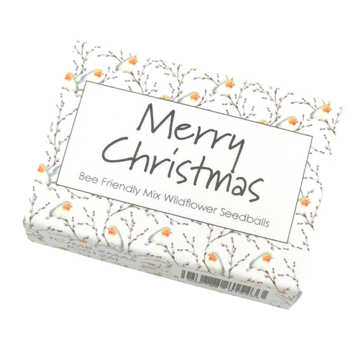 Willow & Robin | Merry Christmas Bee Mix Seedballs | Cracker Filler | Mini Gift