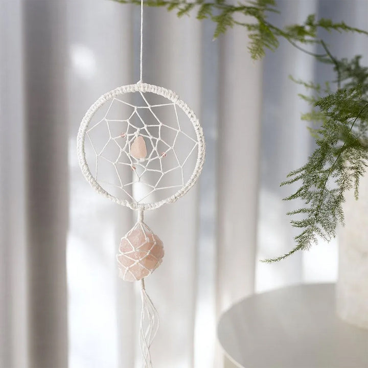 Rose Quartz Crystal & Macrame Dreamcatcher | Mindfulness & Wellbeing Craft Kit