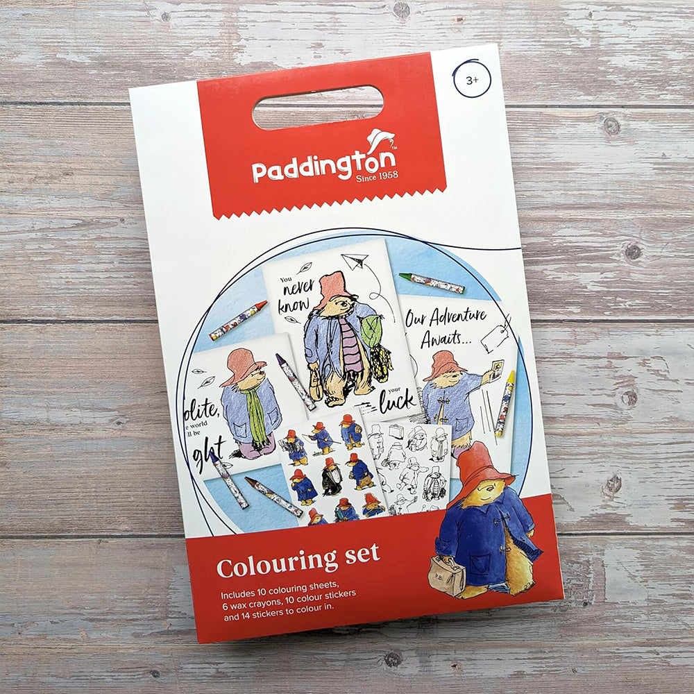 Paddington Bear | Colouring Set with Crayons & Stickers | Rainy Day Gift Idea