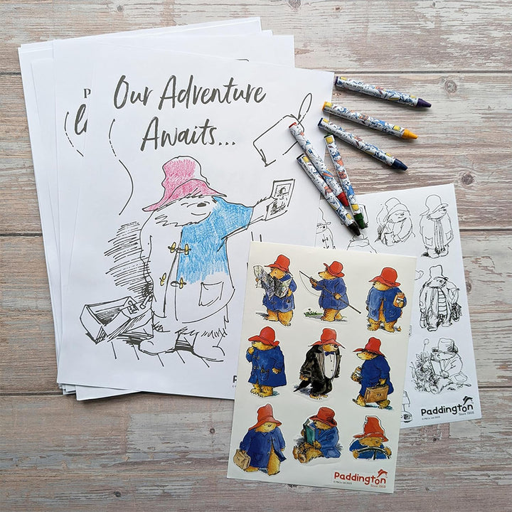 Paddington Bear | Colouring Set with Crayons & Stickers | Rainy Day Gift Idea