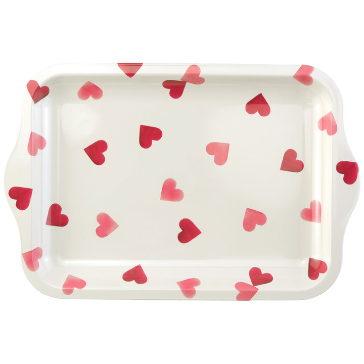 Pretty Pink Hearts | Tinware Tray | 24 x 16cm | Emma Bridgewater Gift