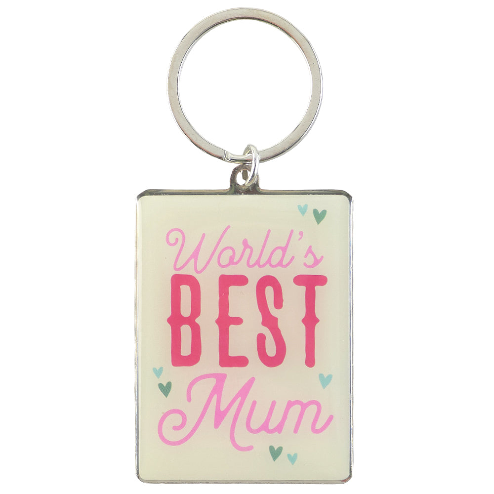 World's Best Mum | Metal Keyring | Little Gift | Cracker Filler