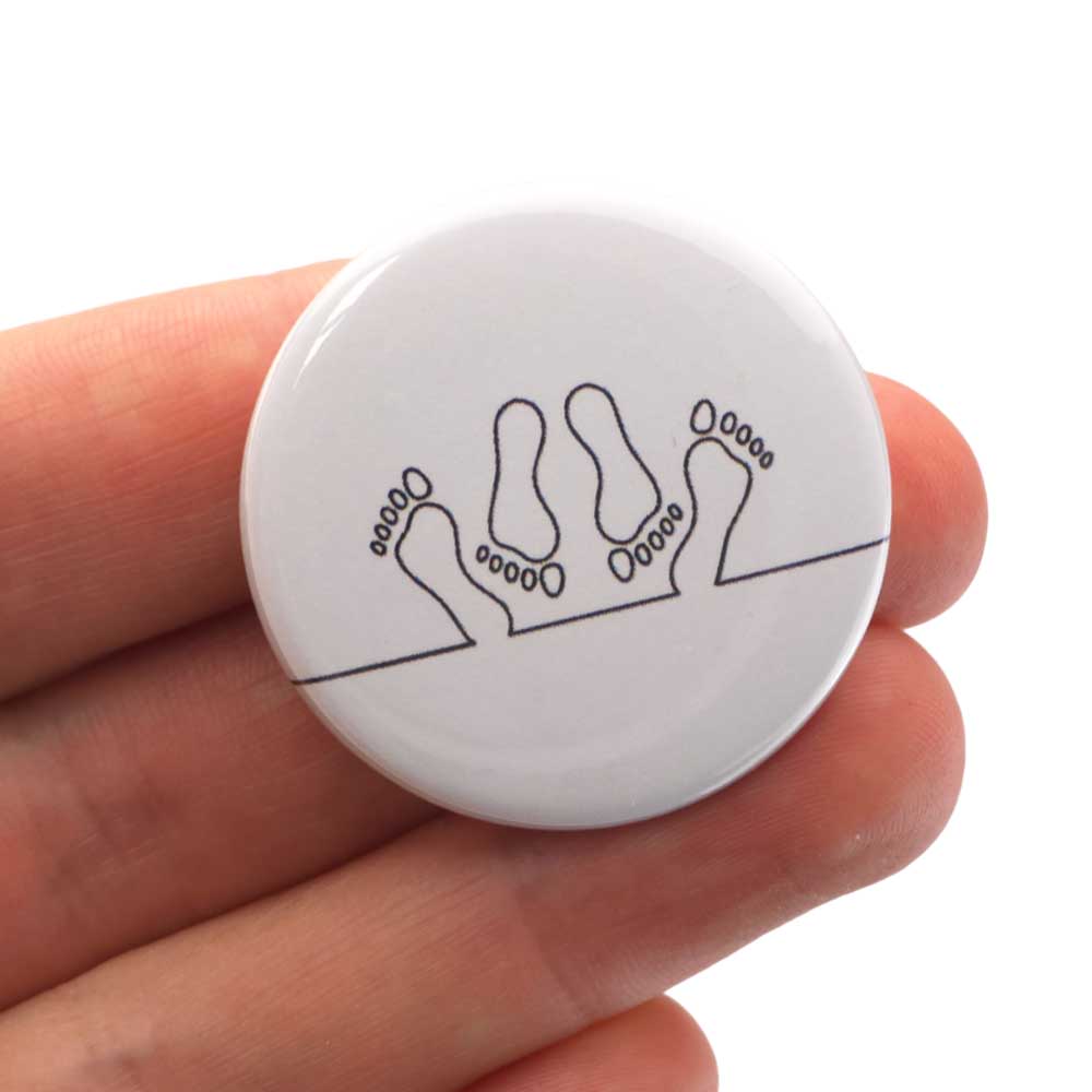 Sexy Time Feet | 38mm Button Pin Badge | Mini Gift | Cracker Filler