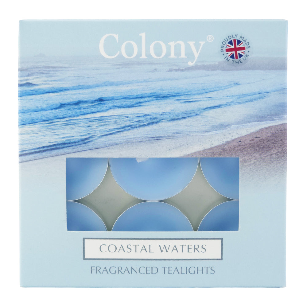 Coastal Waters | 9 Scented Tealights | Home Décor & Gift Idea