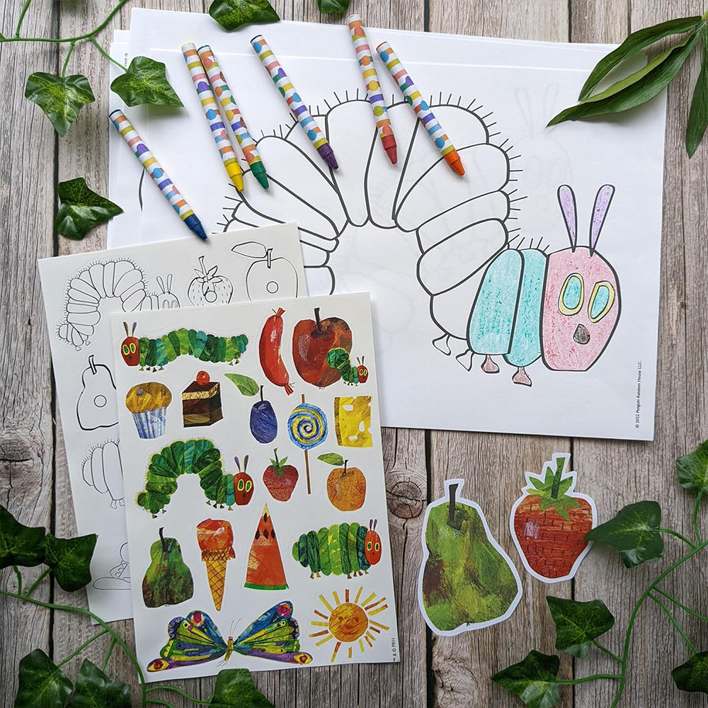 Very Hungry Caterpillar | Colouring Set with Crayons & Stickers | Rainy Day Gift