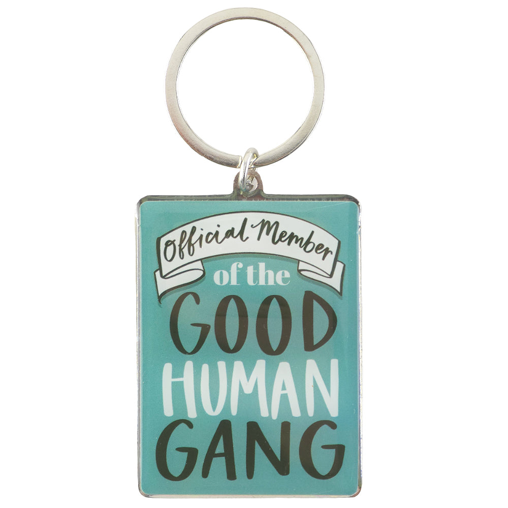 Official Member | Good Human Gang | Metal Keyring | Little Gift | Cracker Filler