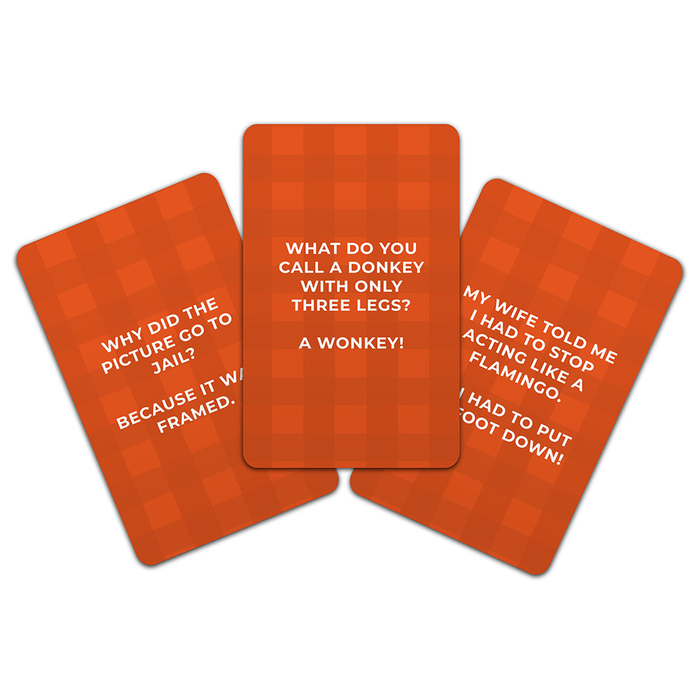 Dad Jokes | Chunky Pack of 100 Joke Cards | Table Game | Gift Idea