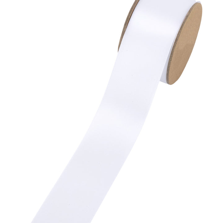 White Wedding Satin Ribbon | 18mm to 70mm Wide | Crafts & Cracker Making