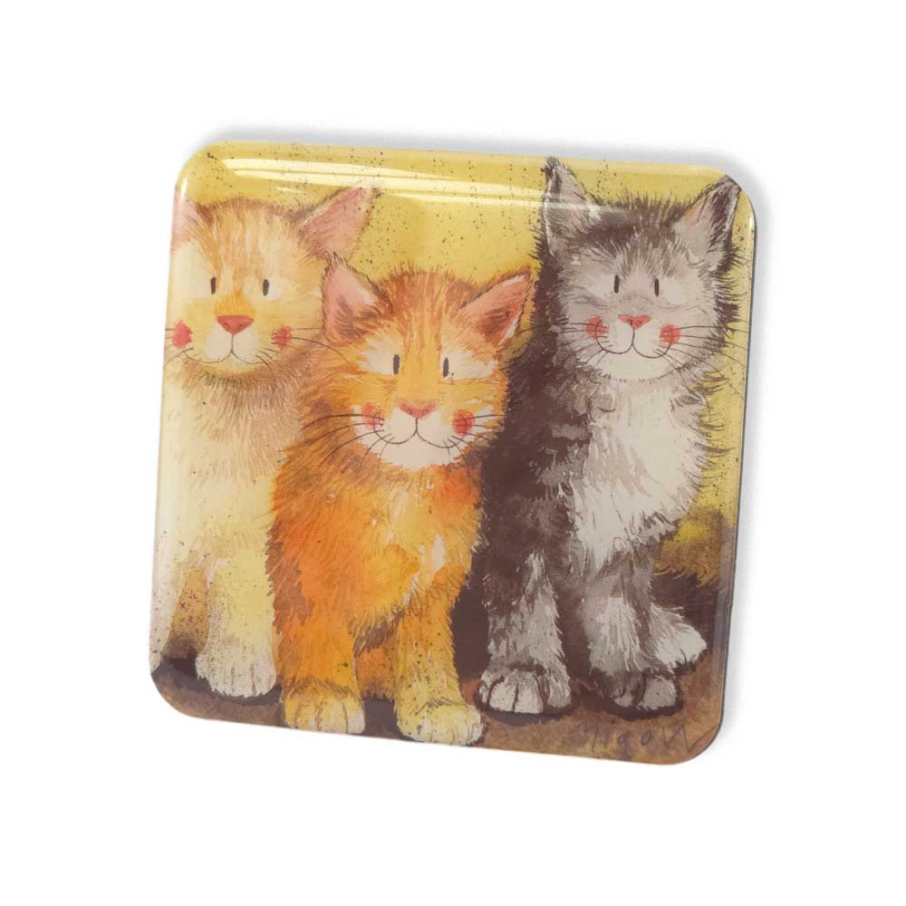 Cat Trio | Fridge Magnet | Little Gift | Cracker Filler