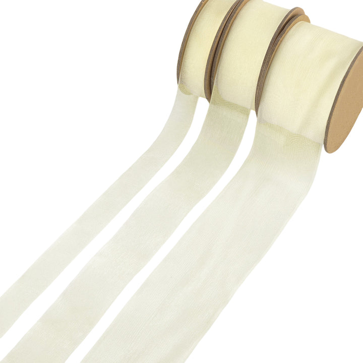 Organza Ribbons | 16mm to 50mm Wide | 5m Reel | Crafts & Cracker Making