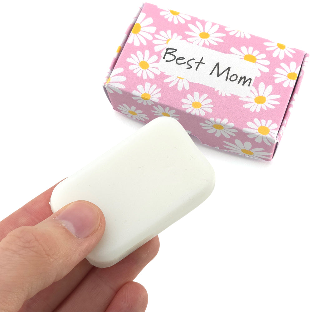 Best Mom | Tea Rose & Peony | 20g Travel Soap Bar | Mini Gift | Cracker Filler