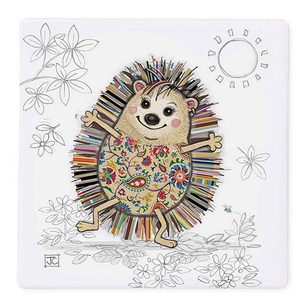 Fun Hedgehog | Ceramic Coaster