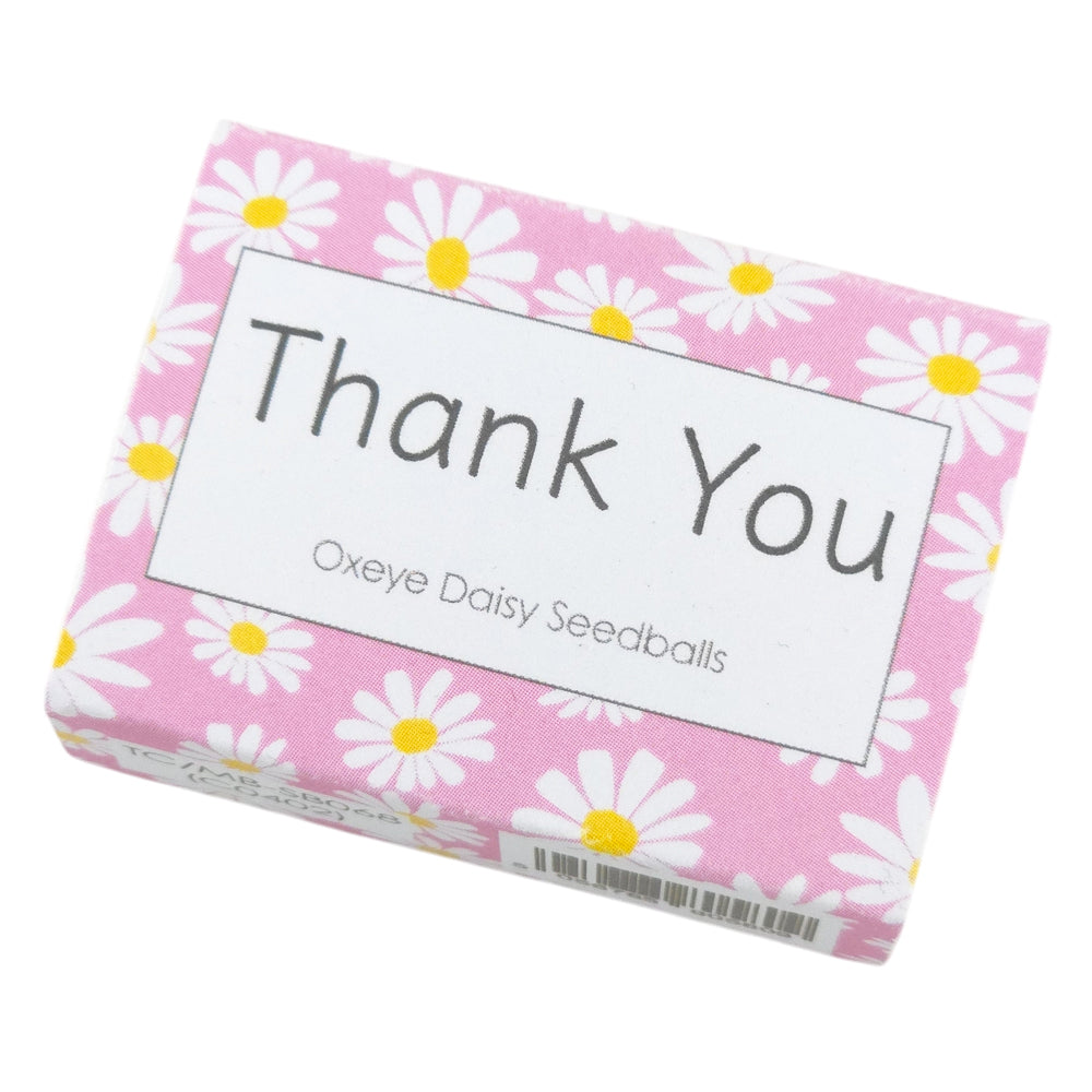 Thank You | Seedball Matchbox | Oxeye Daisies | Cracker Filler | Mini Gift