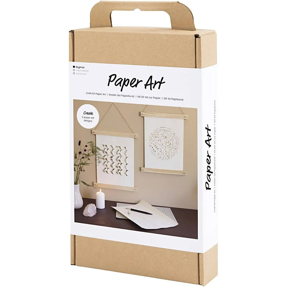 Hanging Paper Art Craft Kit | Makes 2 | With Hanging Frame & Tools