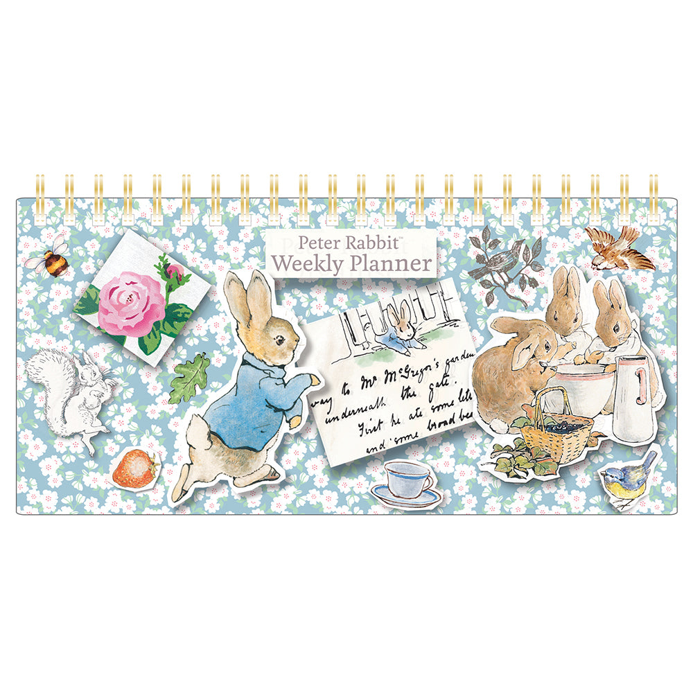 Desk Top Weekly Planner | Spring Bound | Peter Rabbit | Beatrix Potter Gift Idea