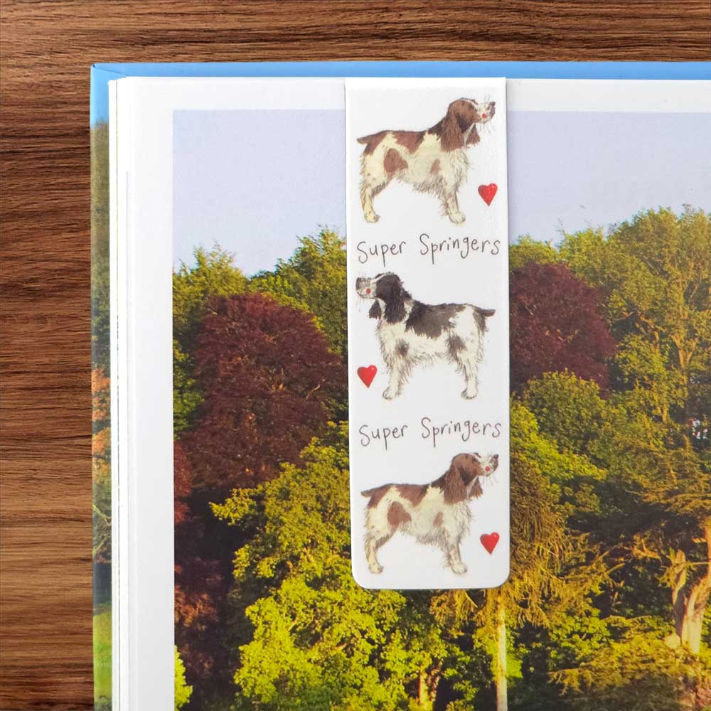 Springer Spaniels | Double Sided Magnetic Bookmark | Little Gift | Cracker Filler