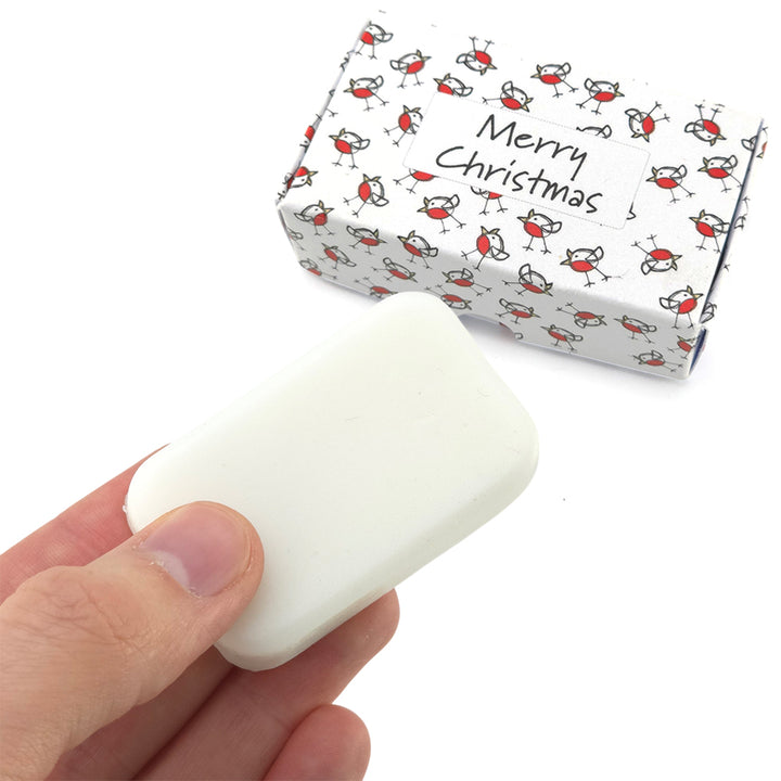 Chirpy Robin | Merry Christmas | 20g Scented Soap | Mini Gift | Cracker Filler