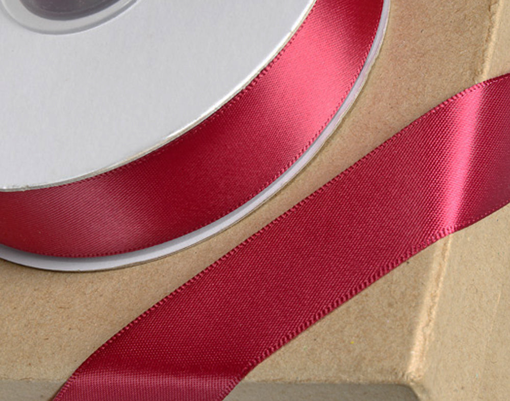 15mm or 23mm Double Faced Satin Ribbon | 25m Long